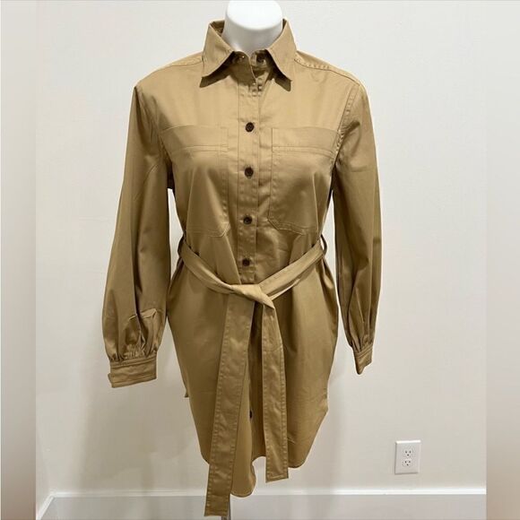 BANANA REPUBLIC TWILL MINI SHIRTDRESS - Picture 2 of 7